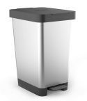 TATAY Kosz Kuchenny Smart 25L – Wysuwany, Polipropylen Bez BPA, Szary