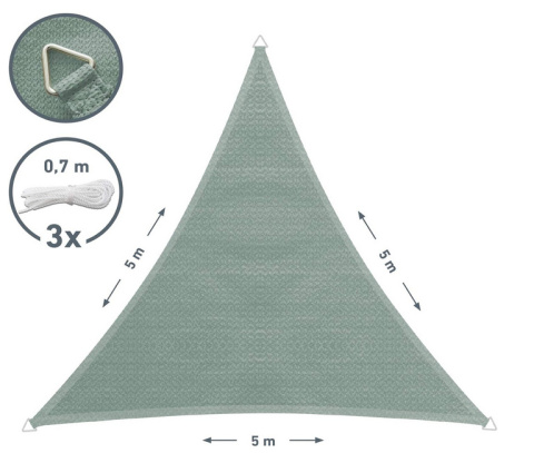 Windhager Żagiel Przeciwsłoneczny Capri 5x5x5 m, Oliwkowy Windhager Żagiel Przeciwsłoneczny Capri 5x5x5 m, Oliwkowy