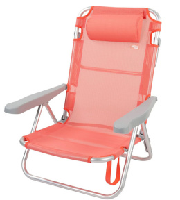Aktive Beach aluminiowe krzesło składane 62628, koral, flamingo