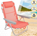 Aktive Beach aluminiowe krzesło składane 62628, koral, flamingo