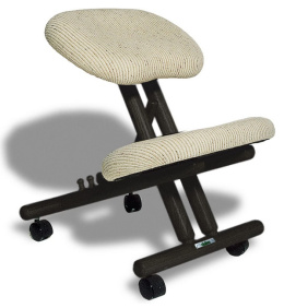 Cinius Ergonomiczne Krzesło Ortopedyczne, Krzesło do Kolan, Taboret Komputerowy, Czarny/Naturalny