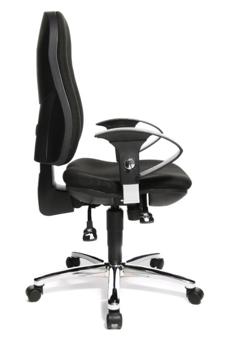 Ergonomiczne Krzesło Biurowe Topstar Support SY z Regulowanymi Podłokietnikami, Czarny Ergonomiczne Krzesło Biurowe Topstar Support SY z Regulowanymi Podłokietnikami, Czarny