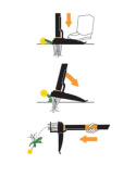Fiskars Wycinacz do chwastów, wielokolorowy, długość 100 cm