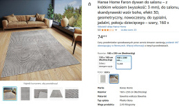 Hanse Home Faron Dywan do Salonu 160 x 230 cm