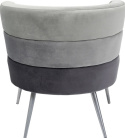 Kare Design Fotel Sandwich, szary, 65x74 cm