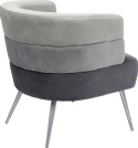 Kare Design Fotel Sandwich, szary, 65x74 cm