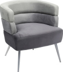 Kare Design Fotel Sandwich, szary, 65x74 cm