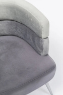 Kare Design Fotel Sandwich, szary, 65x74 cm