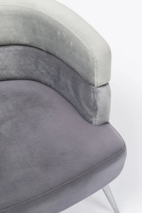Kare Design Fotel Sandwich, szary, 65x74 cm Kare Design Fotel Sandwich, szary, 65x74 cm