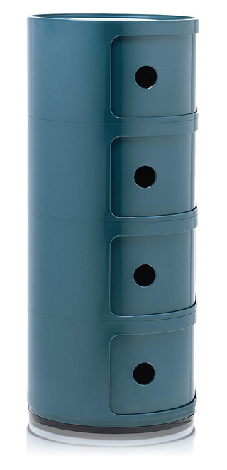 Kartell Componibili – modułowa szafka, niebieska, 32x32x77 cm Kartell Componibili – modułowa szafka, niebieska, 32x32x77 cm