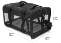 Miękki transporter dla zwierząt Amazon Basics, duży, czarny Miękki transporter dla zwierząt Amazon Basics, duży, czarny