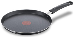 TEFAL B56410AZ Patelnia do Naleśników 25 cm, Nieprzywierająca Powłoka, Thermo-Signal, Czarna