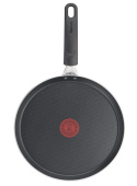 TEFAL B56410AZ Patelnia do Naleśników 25 cm, Nieprzywierająca Powłoka, Thermo-Signal, Czarna