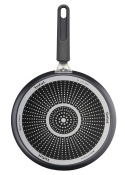 TEFAL B56410AZ Patelnia do Naleśników 25 cm, Nieprzywierająca Powłoka, Thermo-Signal, Czarna