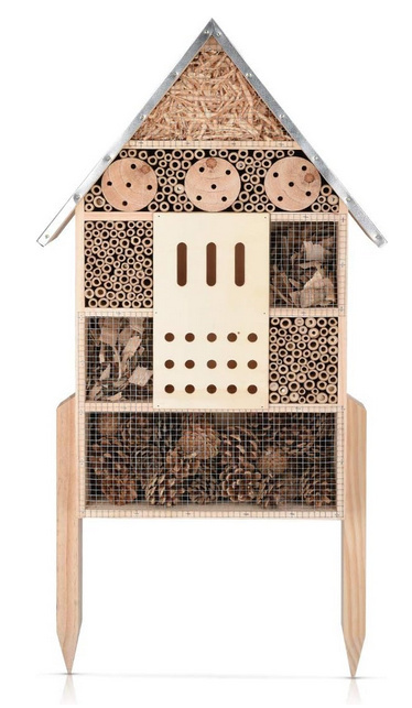 Navaris XL drewniany hotel dla owadów 38 x 11,5 x 57 cm – Domek ogrodowy dla pszczół, motyli, biedronek Navaris XL drewniany hotel dla owadów 38 x 11,5 x 57 cm – Domek ogrodowy dla pszczół, motyli, biedronek