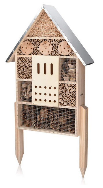 Navaris XL drewniany hotel dla owadów 38 x 11,5 x 57 cm – Domek ogrodowy dla pszczół, motyli, biedronek Navaris XL drewniany hotel dla owadów 38 x 11,5 x 57 cm – Domek ogrodowy dla pszczół, motyli, biedronek