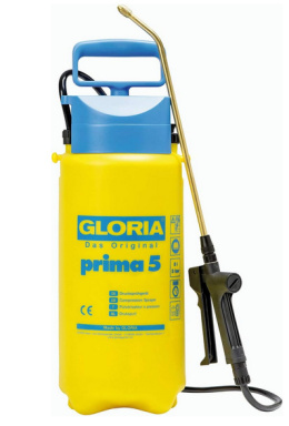 Opryskiwacz ciśnieniowy GLORIA Prima 5, 5L, Mosiężna Dysza, Regulowana, Ogrodowy