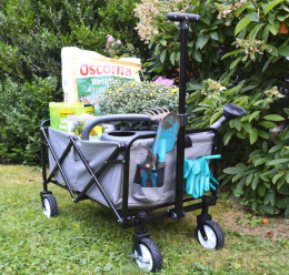 FASports Carromco Składany Wózek Transportowy z Hamulcem Postojowym, do 80 kg, 61 L