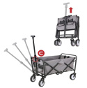 FASports Carromco Składany Wózek Transportowy z Hamulcem Postojowym, do 80 kg, 61 L