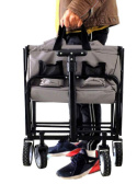 FASports Carromco Składany Wózek Transportowy z Hamulcem Postojowym, do 80 kg, 61 L