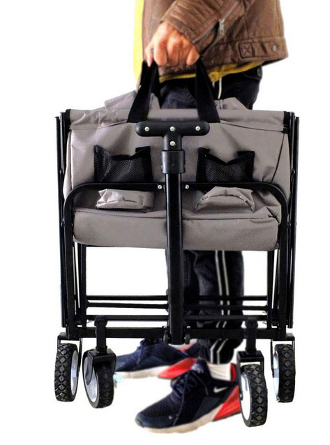 FASports Carromco Składany Wózek Transportowy z Hamulcem Postojowym, do 80 kg, 61 L FASports Carromco Składany Wózek Transportowy z Hamulcem Postojowym, do 80 kg, 61 L