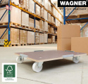 Wózek Transportowy WAGNER MM 1379 - 400 kg, Antypoślizgowy, XXL 80x60 cm