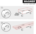 Wózek Transportowy WAGNER MM 1379 - 400 kg, Antypoślizgowy, XXL 80x60 cm