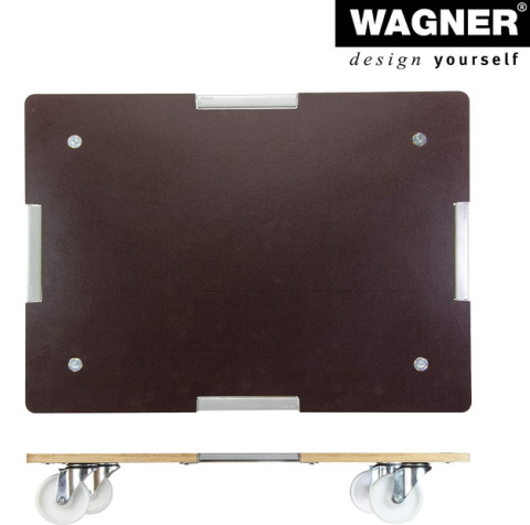 Wózek Transportowy WAGNER MM 1379 - 400 kg, Antypoślizgowy, XXL 80x60 cm Wózek Transportowy WAGNER MM 1379 - 400 kg, Antypoślizgowy, XXL 80x60 cm