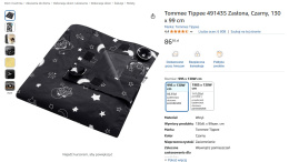 Tommee Tippee 491435 Zasłona – Czarna, 130 x 99 cm