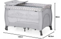 HAUCK Sleep N Play Center – Łóżeczko turystyczne składane 120 x 68,5 cm, szare HAUCK Sleep N Play Center – Łóżeczko turystyczne składane 120 x 68,5 cm, szare