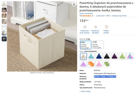PowerKing – Organizery do przechowywania z tkaniny PowerKing – Organizery do przechowywania z tkaniny