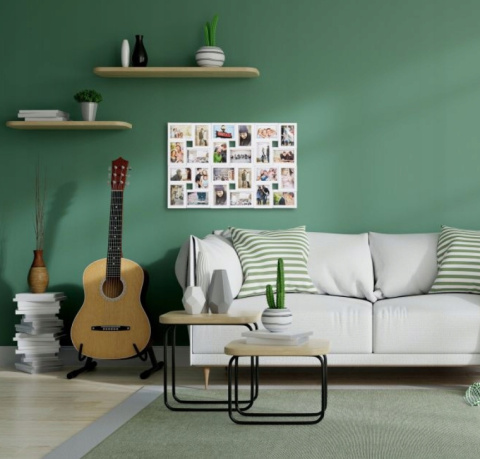 Relaxdays Ramka na zdjęcia kolaż, biała multirama 57 x 86 cm, na 24 zdjęcia Relaxdays Ramka na zdjęcia kolaż, biała multirama 57 x 86 cm, na 24 zdjęcia