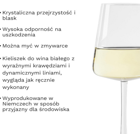 Stölzle Lausitz Kieliszki do Białego Wina, 6 szt., 400 ml, Eleganckie Kryształowe, Mycie w Zmywarce, Rozwój Aromatów Stölzle Lausitz Kieliszki do Białego Wina, 6 szt., 400 ml, Eleganckie Kryształowe, Mycie w Zmywarce, Rozwój Aromatów