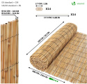 VOUNOT trzcina 100 x 600 cm, ogrodzenie dekoracyjne z mocowaniami, ochrona przed spojrzeniami do ogrodu, tarasu i balkonu