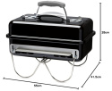 Weber Go-Anywhere Przenośny Grill Węglowy, Czarny, 60 x 38 x 55 cm Weber Go-Anywhere Przenośny Grill Węglowy, Czarny, 60 x 38 x 55 cm