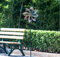 Wiatrak ogrodowy Dahlia 155 cm – metalowa rzeźba dekoracyjna