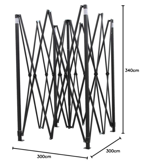 AllSeasonsGazebos – ultra-mocny pawilon błyskawiczny 3x3 m, wodoodporny AllSeasonsGazebos – ultra-mocny pawilon błyskawiczny 3x3 m, wodoodporny