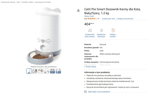 Catit Pixi Smart – inteligentny dozownik karmy dla kota Catit Pixi Smart – inteligentny dozownik karmy dla kota