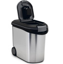 Curver 2068934 – Pojemnik na miska pokarm, 35 l, Czarny/Stalowy