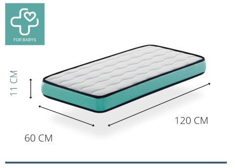DORMISSIMO materac dziecięcy 60X120X11 CM Confort Baby DORMISSIMO materac dziecięcy 60X120X11 CM Confort Baby