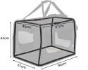Dibea TB10025 Transporter dla Zwierząt, 101 x 69 x 70 cm