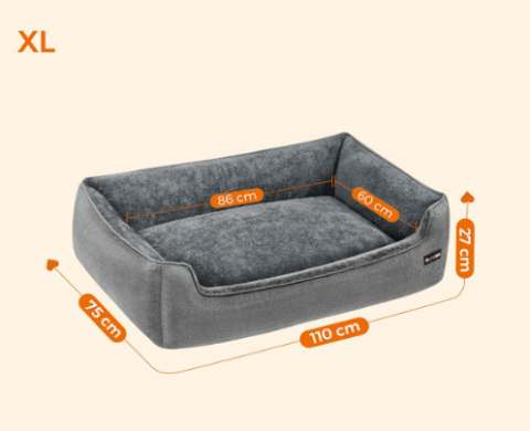 Feandrea XL Legowisko dla Psa – Poduszka z Imitacji Lnu, 110 x 75 cm Feandrea XL Legowisko dla Psa – Poduszka z Imitacji Lnu, 110 x 75 cm