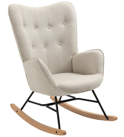 Fotel bujany MEUBLE COSY – elegancja i komfort w skandynawskim stylu Fotel bujany MEUBLE COSY – elegancja i komfort w skandynawskim stylu