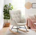 Fotel bujany MEUBLE COSY – elegancja i komfort w skandynawskim stylu
