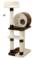 Kerbl Pet Drapak Planet X, 127 cm, wielopoziomowy, dla kotów, brązowy/beżowy