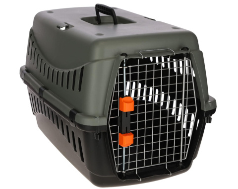 Kerbl Pet Ptransporter IATA 3, 60 x 40 x 38,5 cm, szary/czarny Kerbl Pet Ptransporter IATA 3, 60 x 40 x 38,5 cm, szary/czarny