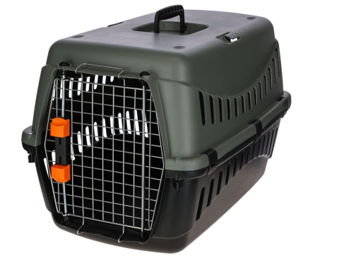 Kerbl Pet Ptransporter IATA 3, 60 x 40 x 38,5 cm, szary/czarny Kerbl Pet Ptransporter IATA 3, 60 x 40 x 38,5 cm, szary/czarny