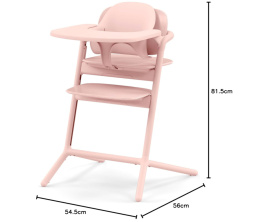 Krzesełko rosnące z dzieckiem Zestaw 3 w 1 Cybex LEMO – Pearl Pink