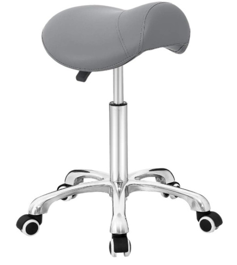 Krzesło obrotowe Antlu Saddle, regulowane, hydrauliczne z kółkami, do biura, salonu, kuchni (Szare) Krzesło obrotowe Antlu Saddle, regulowane, hydrauliczne z kółkami, do biura, salonu, kuchni (Szare)