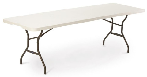 Lifetime 80270 – Składany stół plastikowy 244,5 x 76,1 x 73,6 cm, biały, HDPE, stalowa rama, udźwig 680 kg Lifetime 80270 – Składany stół plastikowy 244,5 x 76,1 x 73,6 cm, biały, HDPE, stalowa rama, udźwig 680 kg